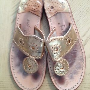 Gold Jack Rogers sandals size 7.5
